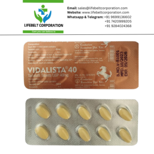 Vidalista Tadalafil 40 mg Tablet