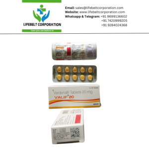Valif Vardenafil 20 mg Tablet