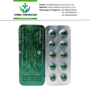 Vidofil Vardenafil 20 mg tablet