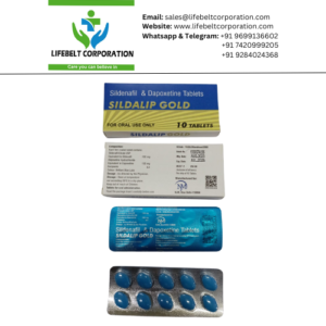 Sildalip Gold Sildenafil 100 mg + Dapoxetine 100 mg Tablet