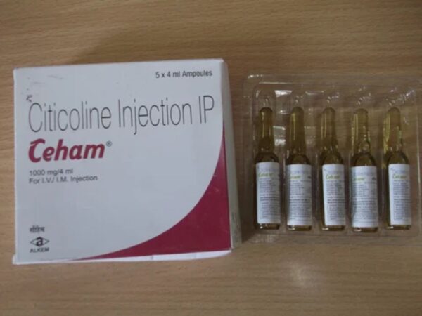 Ceham Citicoline 1000 mg Injection