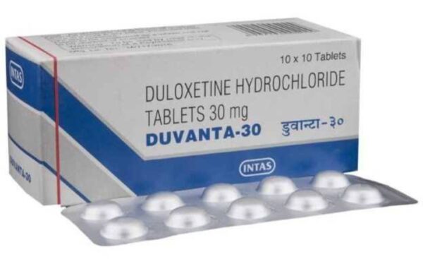 Duvanta Duloxetine Gastro Resistant 30 mg Tablet
