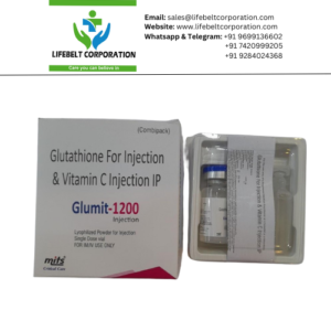 Glumit  Glutathione For Injection and Vitamin C 1200 mg Injection
