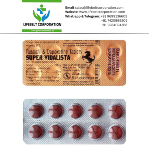 Super Vidalista Tadalafil 20 mg + Dapoxetine 60 mg Tablet