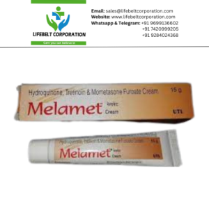 Melamet  Hydrocortisone 2 %, Tretinoin 0.025 % , Momestasone Furoate 0.1%  Cream