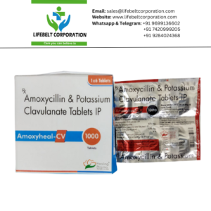 Amoxyheal CV Amoxicillin and Potassiam 875 mg and  Clavulanate 125 mg  Tablet
