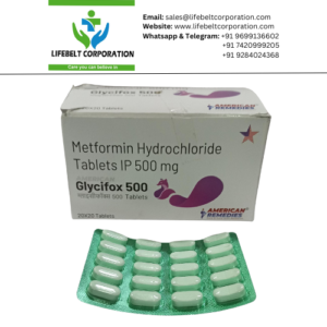 Glycifox Metformin Hydrochloride 500 mg Tablet