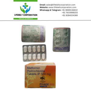Phage Metformin 500 mg Tablet