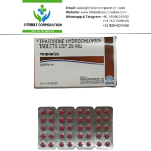 Tridon Trazodone Hydrochloride 25 mg Tablet
