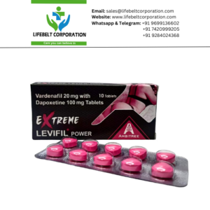 Extreme Levifil Vardenafil 20 mg + Dapoxetine 100 mg Tablet