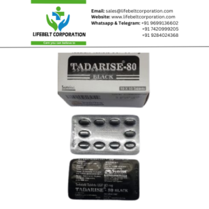 Tadarise Black Tadalafil 80 mg Tablet