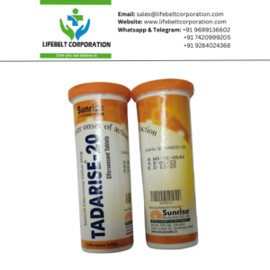 Tadarise Effervecent Tadalafil 20 mg Tablet