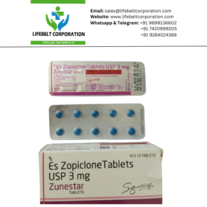 Zunestar Eszopiclone 3 mg Tablet