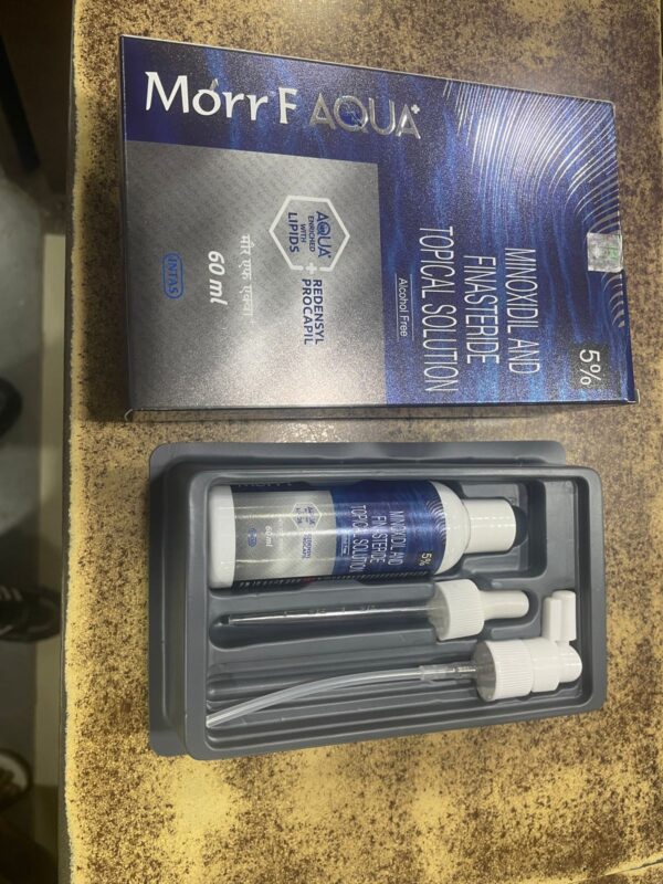 Morr F Aqua Minoxidil 5 % and Finasteride 0.1 % Alcohole Free Topical Solution