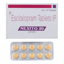 Nexito  Escitalopram Oxalate 20 mg  Tablet