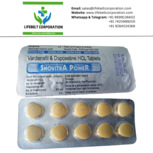 Snovitra Power Vardenafil 40 mg + Dapoxetine 60 mg Tablet