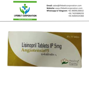 Angeotensin Lisinopril 5 mg Tablet