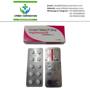 Angeotensin Lisinopril 20 mg Tablet