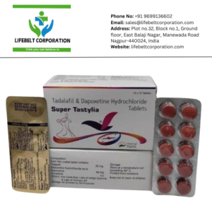Super Tastylia Tadalafil 20 mg + Dapoxetine 60 mg Tablet