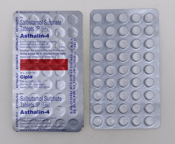 Asthalin Salbutamol 4mg Tablet
