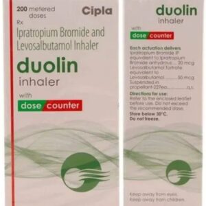 Duolin  Levosalbutamol 50mcg +  Ipratropium 20mcg Pack  inhaler