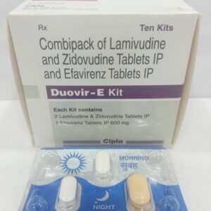 Duovir-E Kit Lamivudine (150mg) + Zidovudine (300mg) + Efavirenz (600mg) Tablet