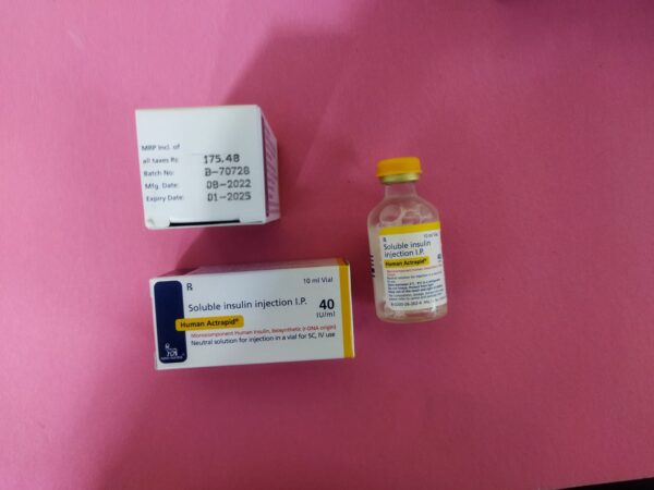 Human Actrapid Soluation - Human Insulin 40 IU Injection
