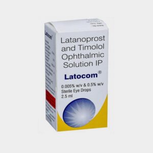 Latocom Latanoprost 50 mcg  And Timolol Malenate Ophthalmic  5 mg Eye Drop