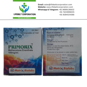 Primorix Methenolone Enanthate 100 mg Injection 1ml Ampule