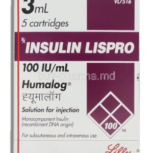 Humalog Insulin Lispro 100 IU Injection