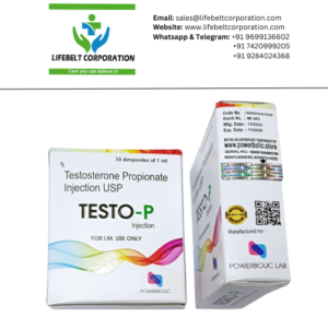 Testo P Testosterone Propionate  100 mg Injection 1ml Ampule