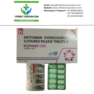 Biciphage Metformin Hydrochloride 1000 mg Tablet