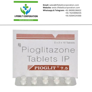 Pioglit Pioglitazone 7.5mg Tablet