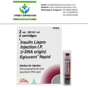 Eglucent Rapid solution Insulin Lispro 100 IU Injection