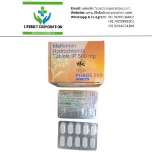 Phage Metformin Hydrochloride 500 mg Tablet