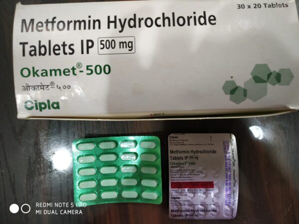 Okamet Metformin 500mg Tablet