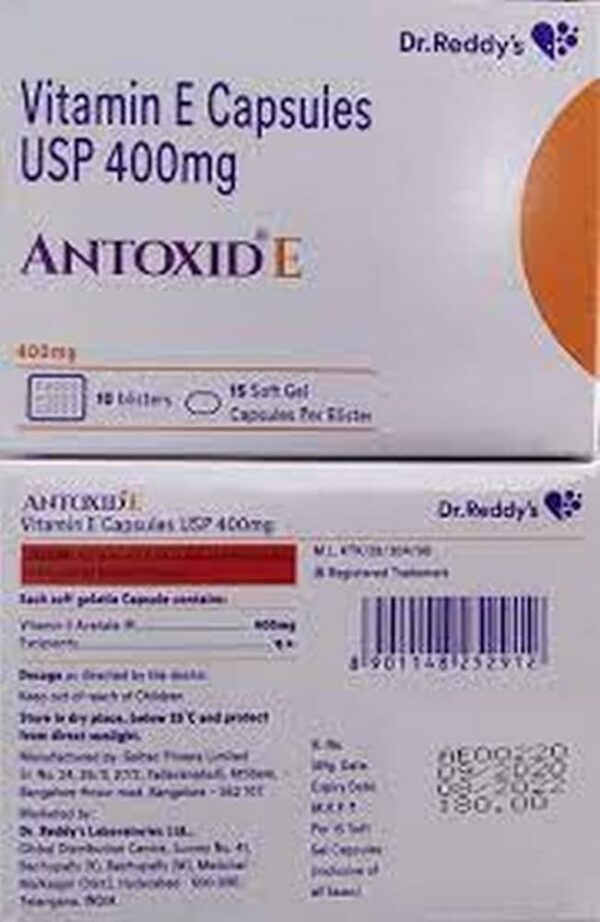 Antoxid E Vitamin E 400mg Capsule