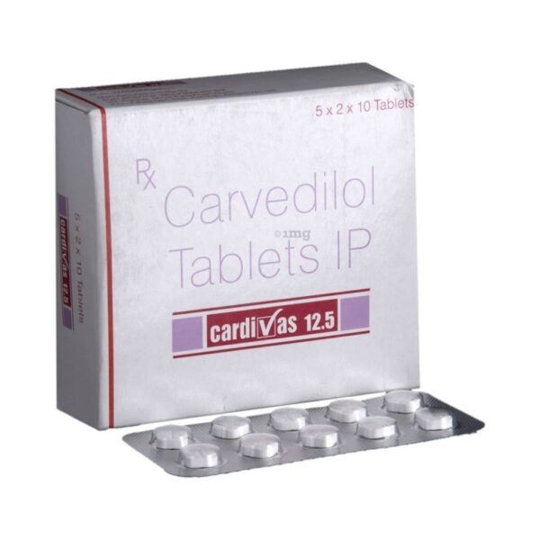 Cardivas Carvedilol 12.5mg Tablet