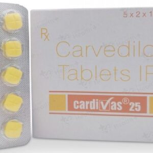 Cardivas Carvedilol 25mg Tablet