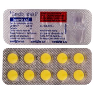 Cardivas Carvedilol 6.25mg Tablet