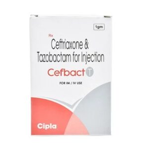 Cefbact T Ceftriaxine 1000 And Tazobactam 125 mg