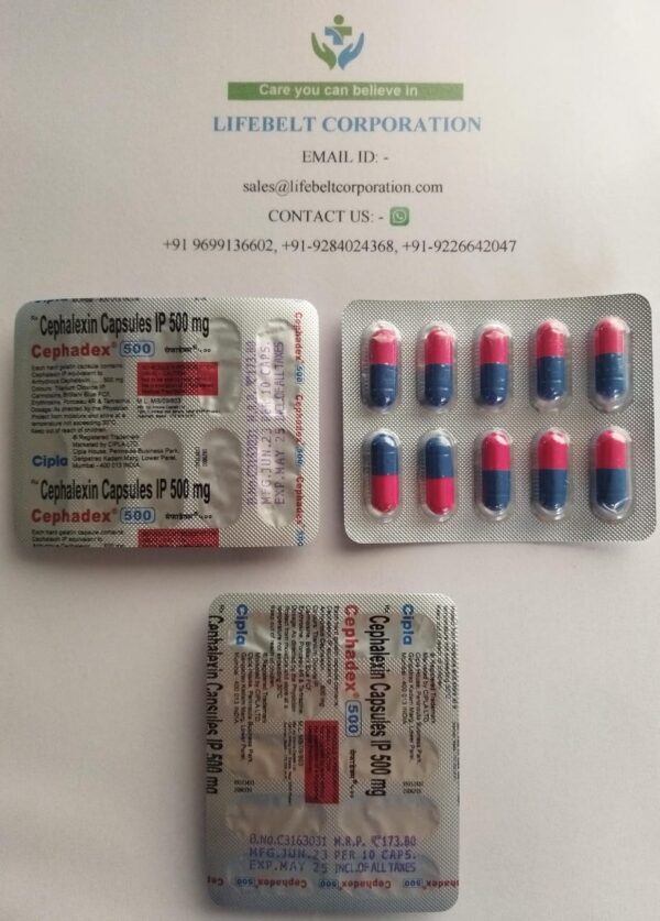 Cephadex Cephalexin 500 mg Capsule
