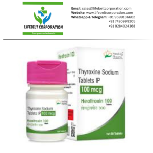 Healtroxin Thyroxine Sodium 100mcg Tablet