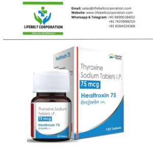 Healtroxin Thyroxine Sodium 75mcg Tablet