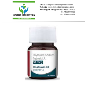 Healtroxin Thyroxine Sodium 50mcg Tablet