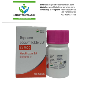 Healtroxin Thyroxine Sodium 25mcg Tablet
