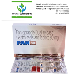 PAN Pantoprazole 80mg Tablet