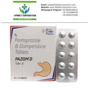 Pazom-D Domperidone 10mg + Pantoprazole 40mg Tablet
