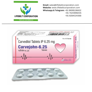 Carvejohn Carvedilol 6.25mg Tablet