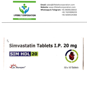Sim HDL Simvastatin 20mg Tablet